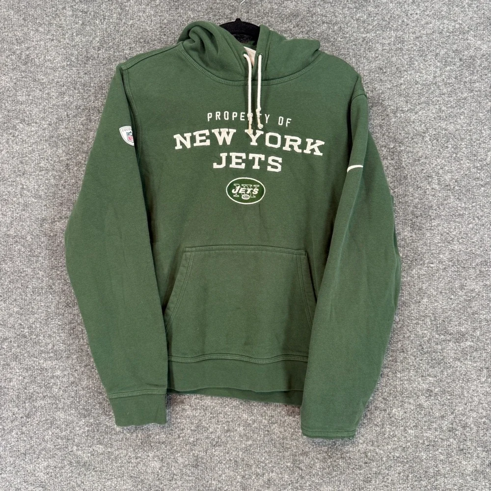 Nike Hoodie Mens Small New York Jets NFL Training Property Pullover Sweatshirt